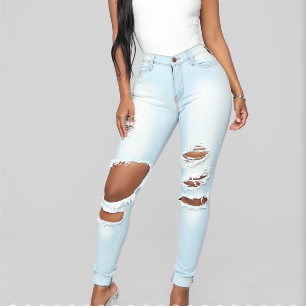 Fashion Nova Beach Bum Jeans